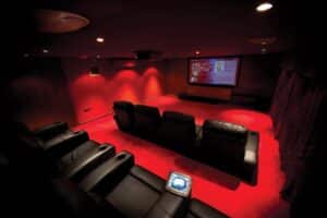 Home cinema room interior design